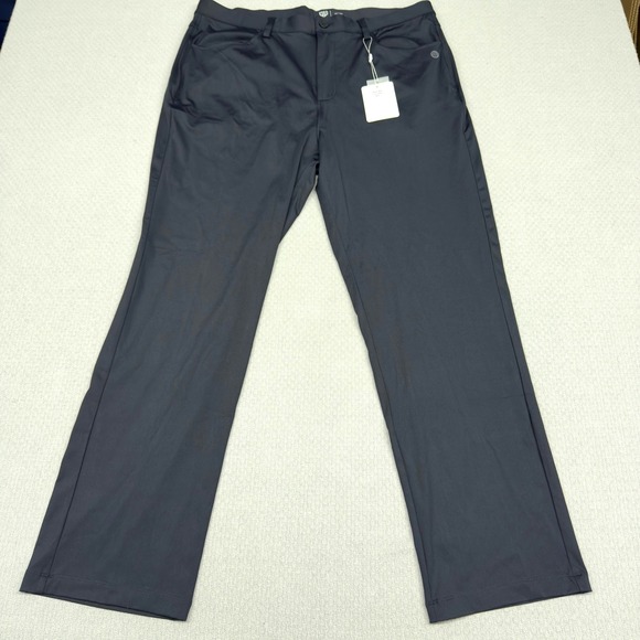 Graham Luxe Other - New Graham Luxe Pants Mens 38x30 Dark Gray Performance Chino‎ Golf Casual